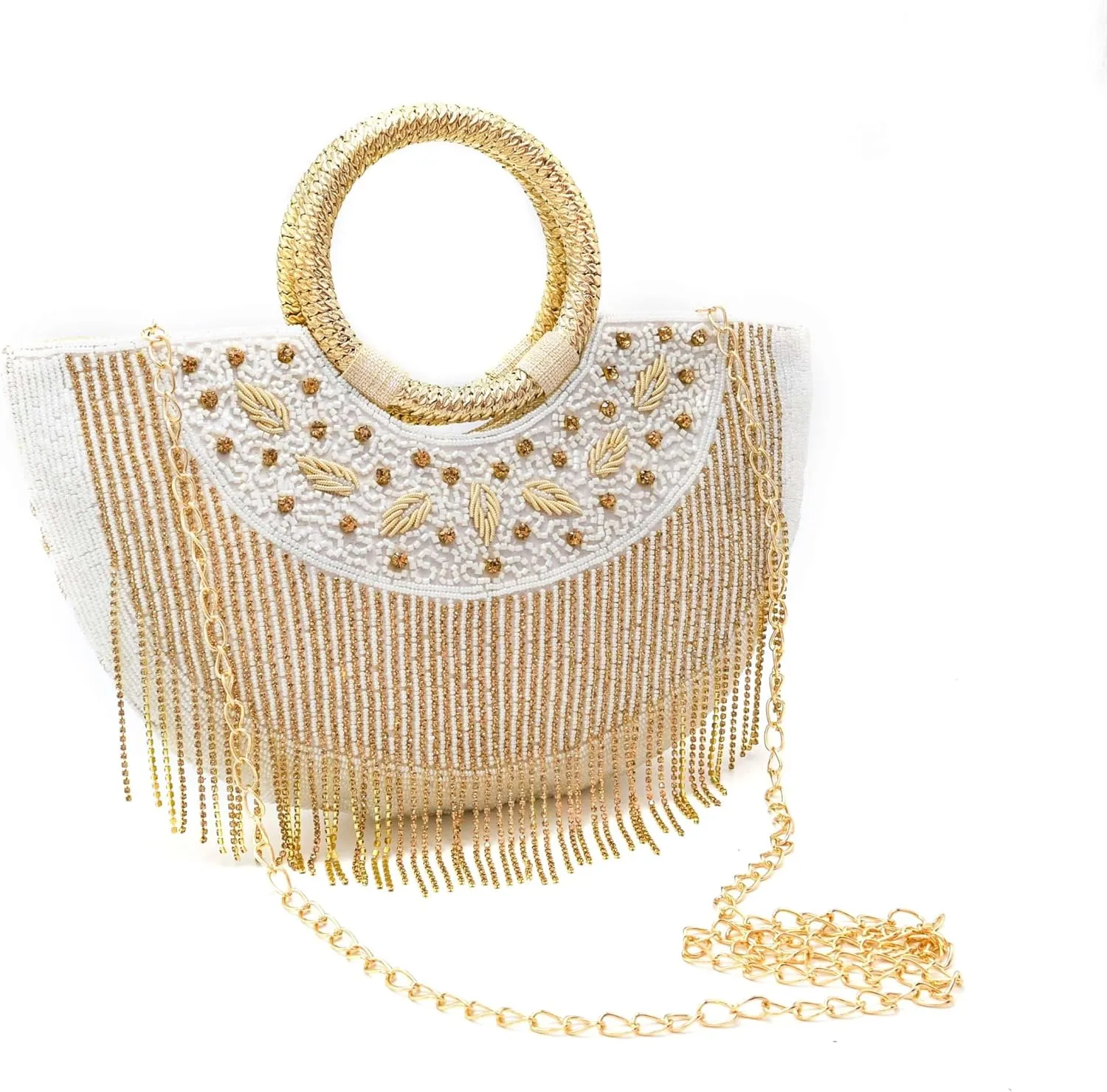 Luxury Beaded Clutch for Women || Embroidered Handbag || Elegant Purse