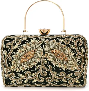 Luxury Beaded Clutch for Women || Embroidered Handbag || Elegant Purse