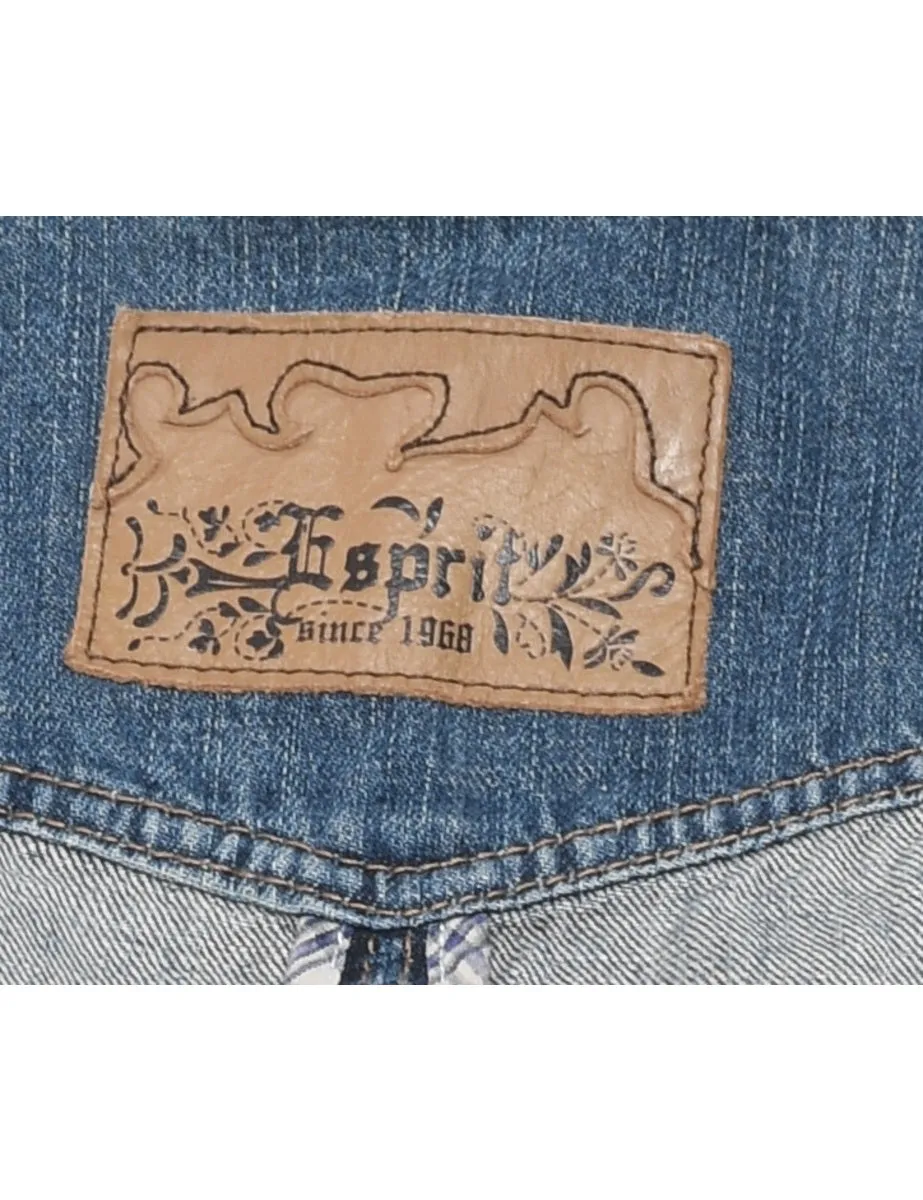 Medium Wash Denim Jacket Vest - M