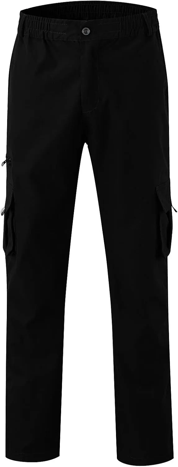 Men Outdoor Cargo Pants Relaxed Fit Lightweight Tactical Pant Hiking Jogger Classic Fit Multi Pockets 2024