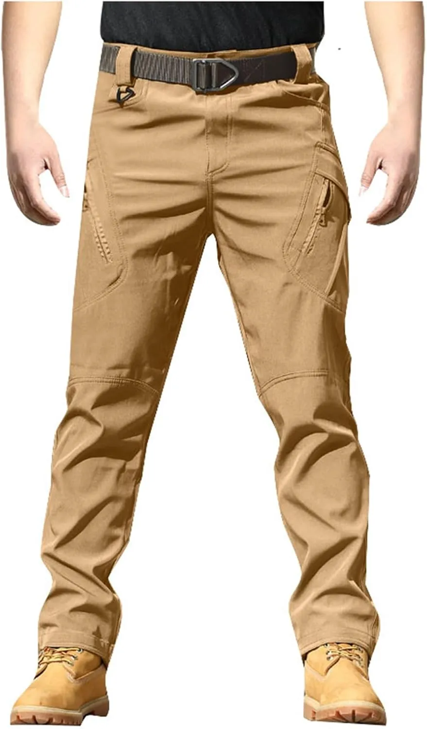 Mens Cargo Pants Tactical Training Jogger Relaxed Fit Sport Pant 2024 Summer Long Trousers with Pockets