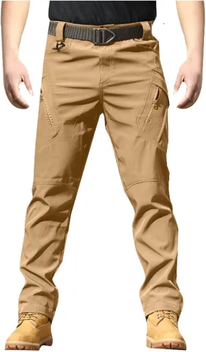 Mens Cargo Pants Tactical Training Jogger Relaxed Fit Sport Pant 2024 Summer Long Trousers with Pockets