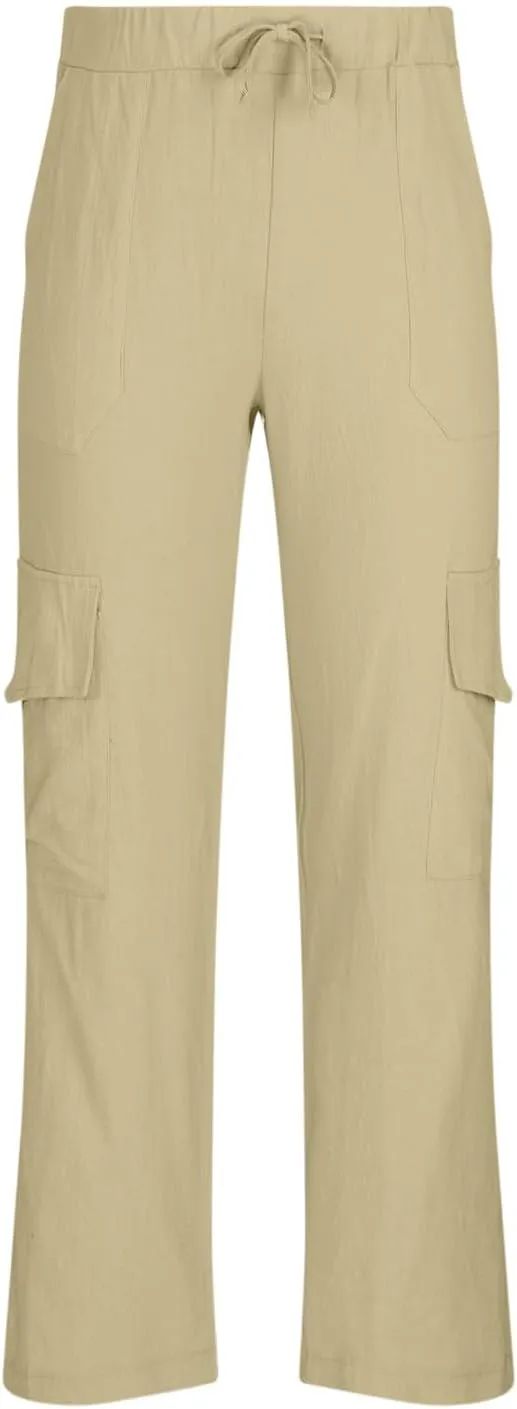Men's Casual Pants Linen Pants Summer Beach Pants Drawstring Yoga Pants Loose Fit Elastic Waist Pants