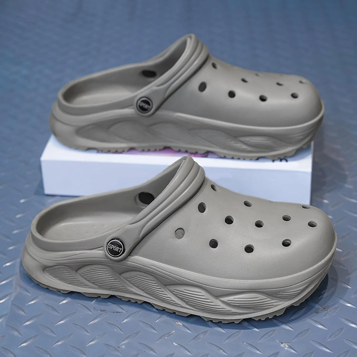 Men's Comfortable Summer Slippers Breathable Open Toe Sandals for Casual Wear Beach Outdoor Walking Lightweight