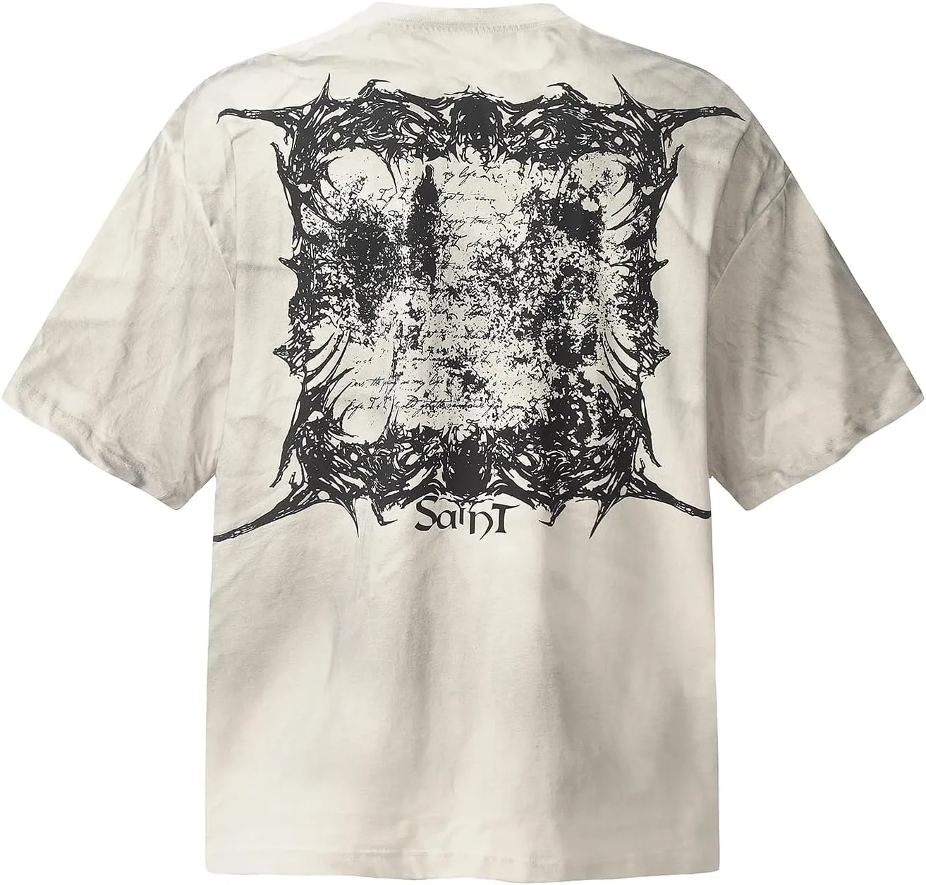 Men's Hip Hop Graphic Print Cotton T-Shirt Fashion Special Design Crewneck Rapper Short Sleeve Tops