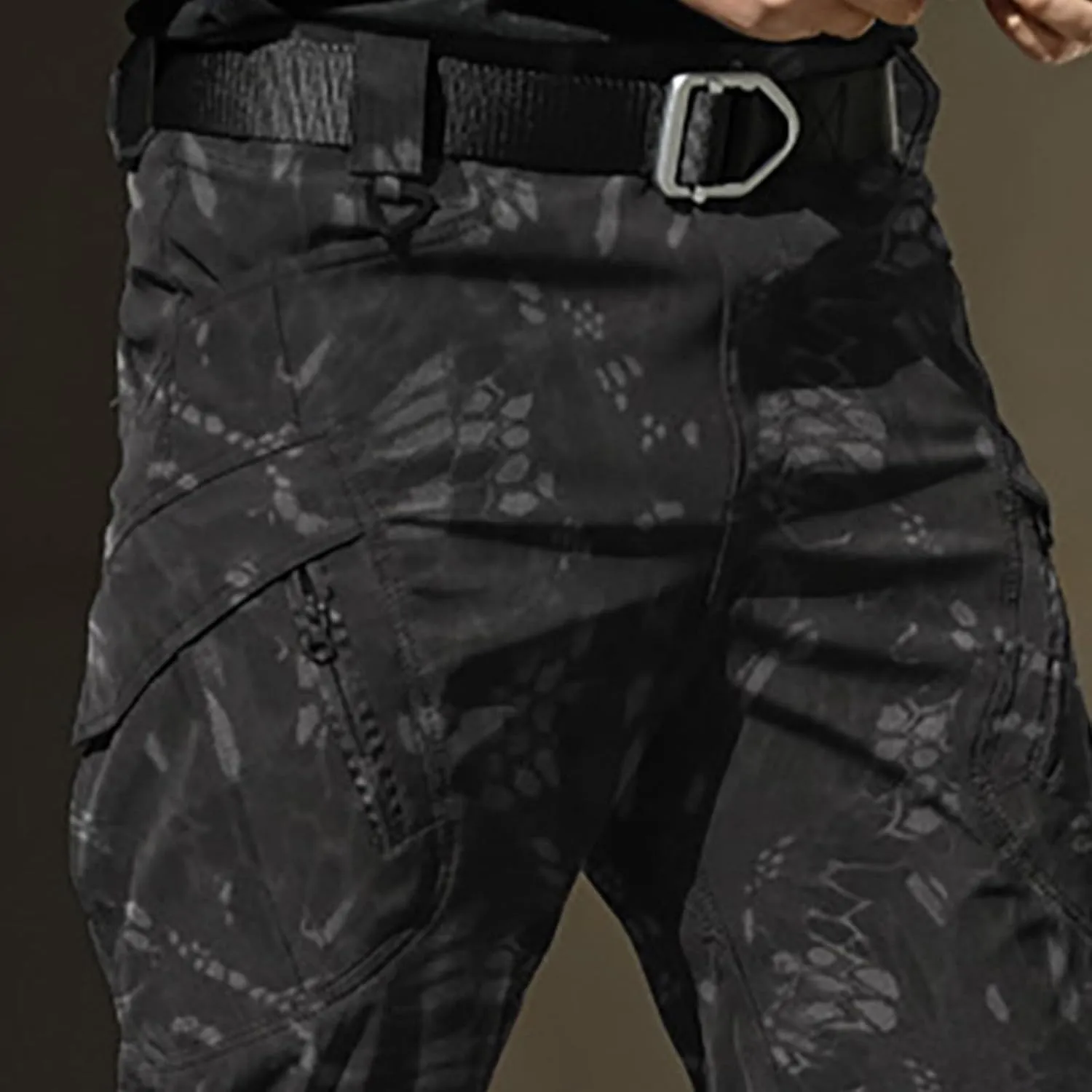 Mens Khaki Pants Pants 6 Full Men's Cargo Cargo Pocket Men's Pants Track Pants Mens Cargo Work Pants Black Joggers