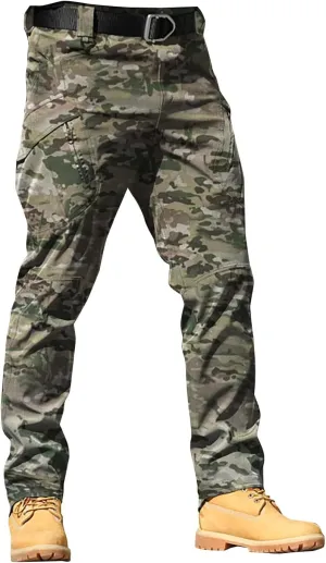 Mens Khaki Pants Pants 6 Full Men's Cargo Cargo Pocket Men's Pants Track Pants Mens Cargo Work Pants Black Joggers