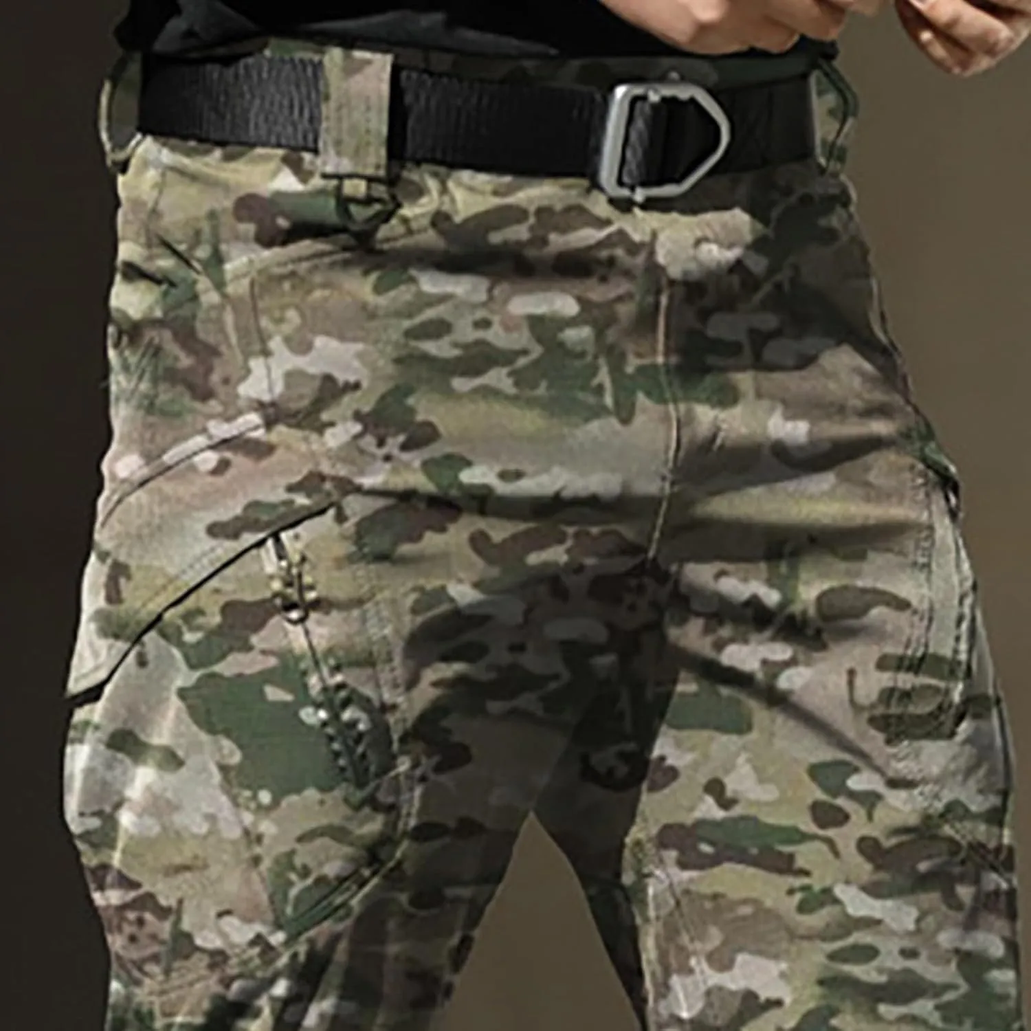 Mens Khaki Pants Pants 6 Full Men's Cargo Cargo Pocket Men's Pants Track Pants Mens Cargo Work Pants Black Joggers