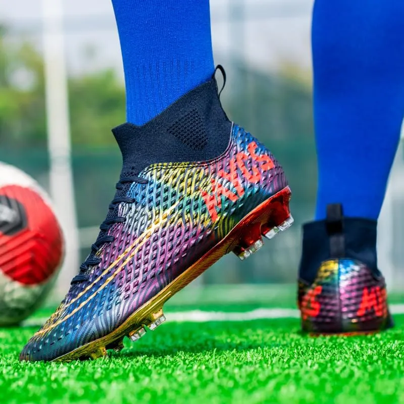 Men's Soccer Shoes Boys Students Grass Training Spike Shoes Outdoor Football Shoes Unisex