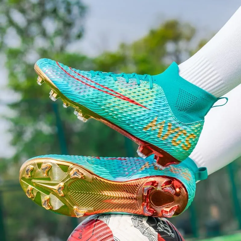 Men's Soccer Shoes Boys Students Grass Training Spike Shoes Outdoor Football Shoes Unisex