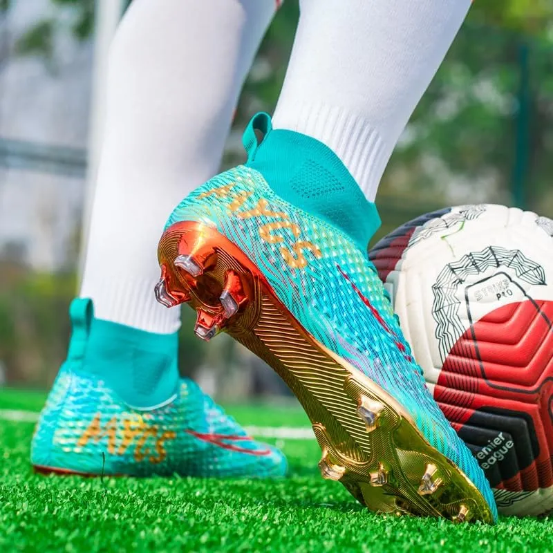 Men's Soccer Shoes Boys Students Grass Training Spike Shoes Outdoor Football Shoes Unisex