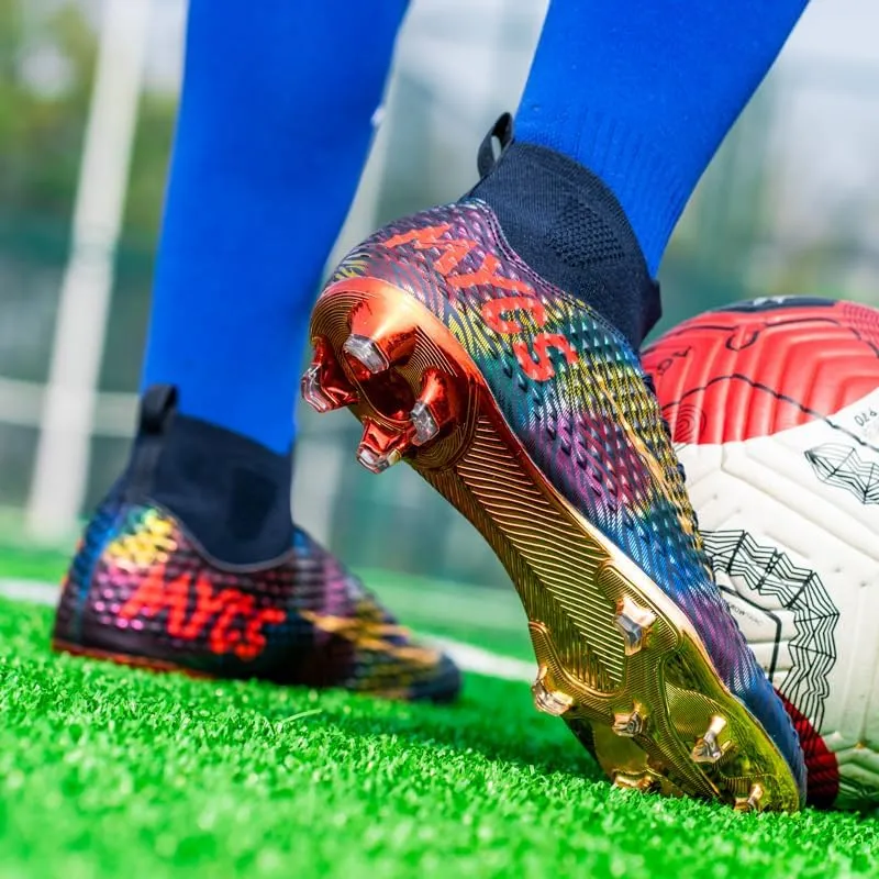 Men's Soccer Shoes Boys Students Grass Training Spike Shoes Outdoor Football Shoes Unisex