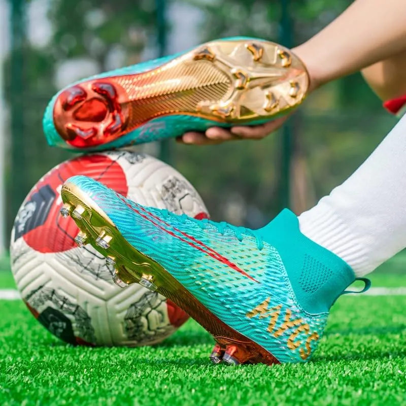Men's Soccer Shoes Boys Students Grass Training Spike Shoes Outdoor Football Shoes Unisex