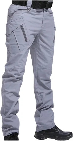 Men's Tactical Pants Military Cargo Pants Stretch Work Pants Multi Pockets Hiking Pants Outdoor Activity Pants