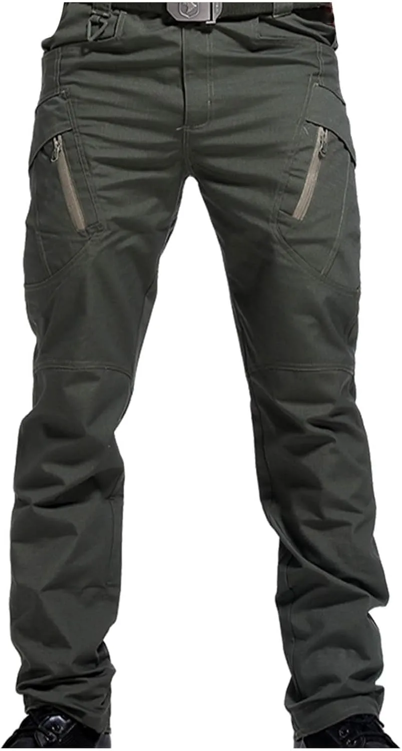 Men's Tactical Pants Military Cargo Pants Stretch Work Pants Multi Pockets Hiking Pants Outdoor Activity Pants