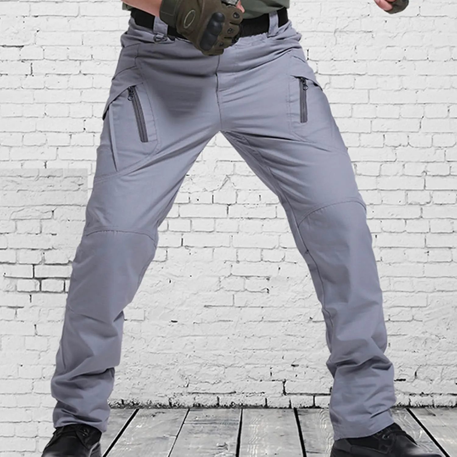 Men's Tactical Pants Military Cargo Pants Stretch Work Pants Multi Pockets Hiking Pants Outdoor Activity Pants