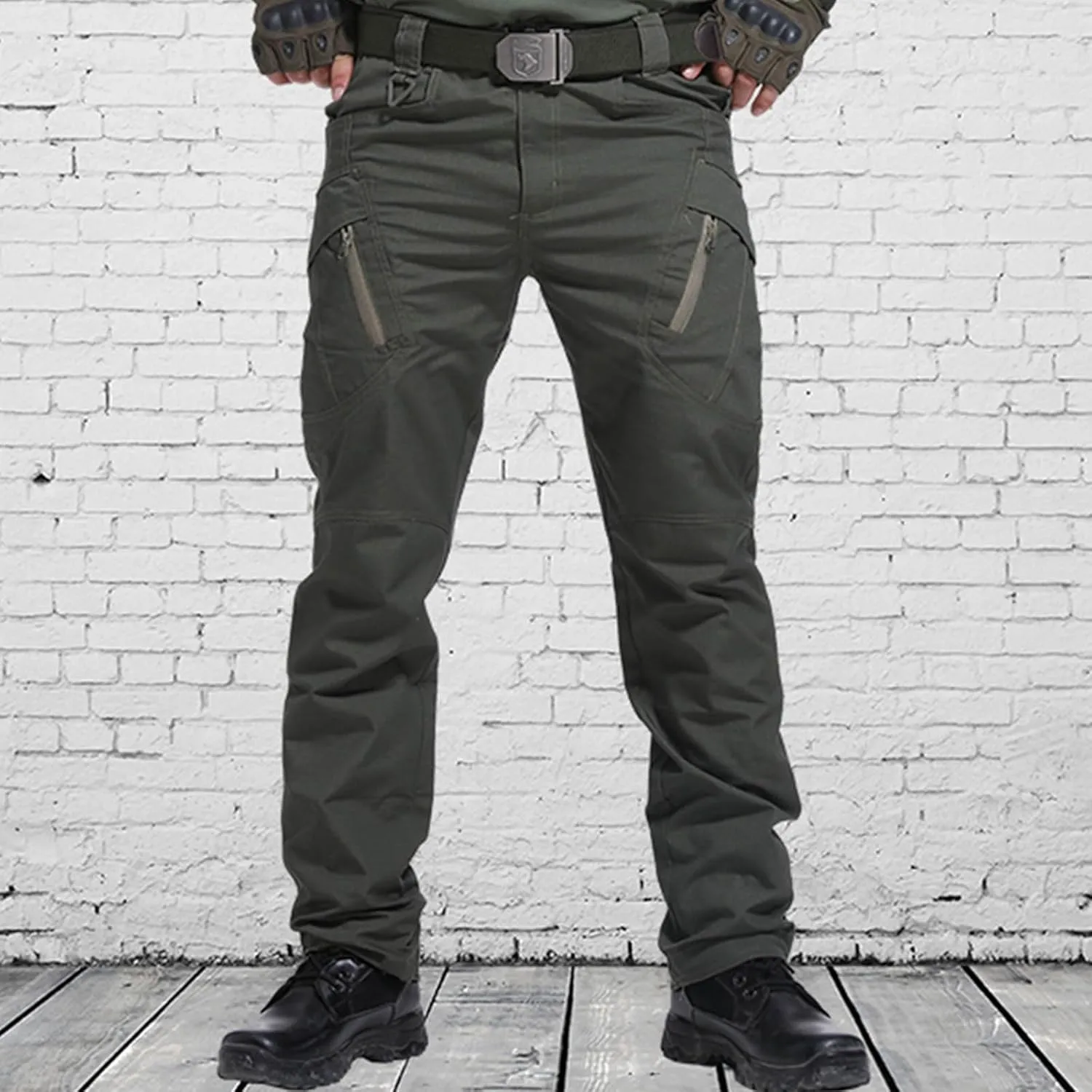 Men's Tactical Pants Military Cargo Pants Stretch Work Pants Multi Pockets Hiking Pants Outdoor Activity Pants