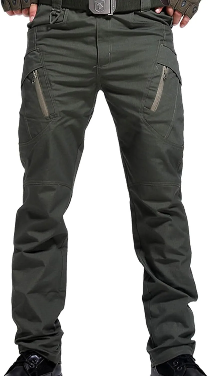 Men's Tactical Pants Military Cargo Pants Stretch Work Pants Multi Pockets Hiking Pants Outdoor Activity Pants