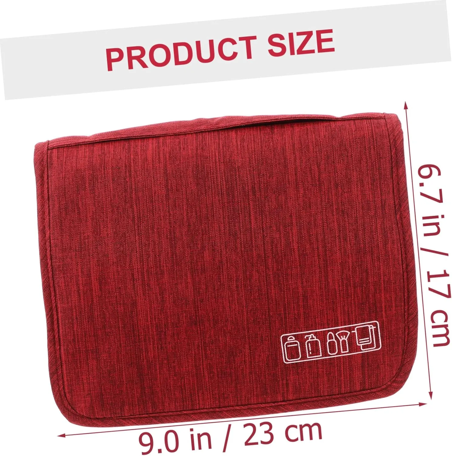 Mikinona Portable Toiletry Bag Large Capacity Travel Wash Bag Hooks for Cosmetics Hair Care Travel Essentials Folding Organizer