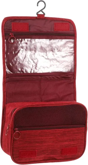 Mikinona Portable Toiletry Bag Large Capacity Travel Wash Bag Hooks for Cosmetics Hair Care Travel Essentials Folding Organizer