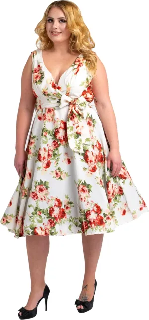 Miss Lavish London Vintage Inspired Midi Dresses, Retro Cocktail, Rockabilly Swing, Plus Size Prom to Victorian Elegance