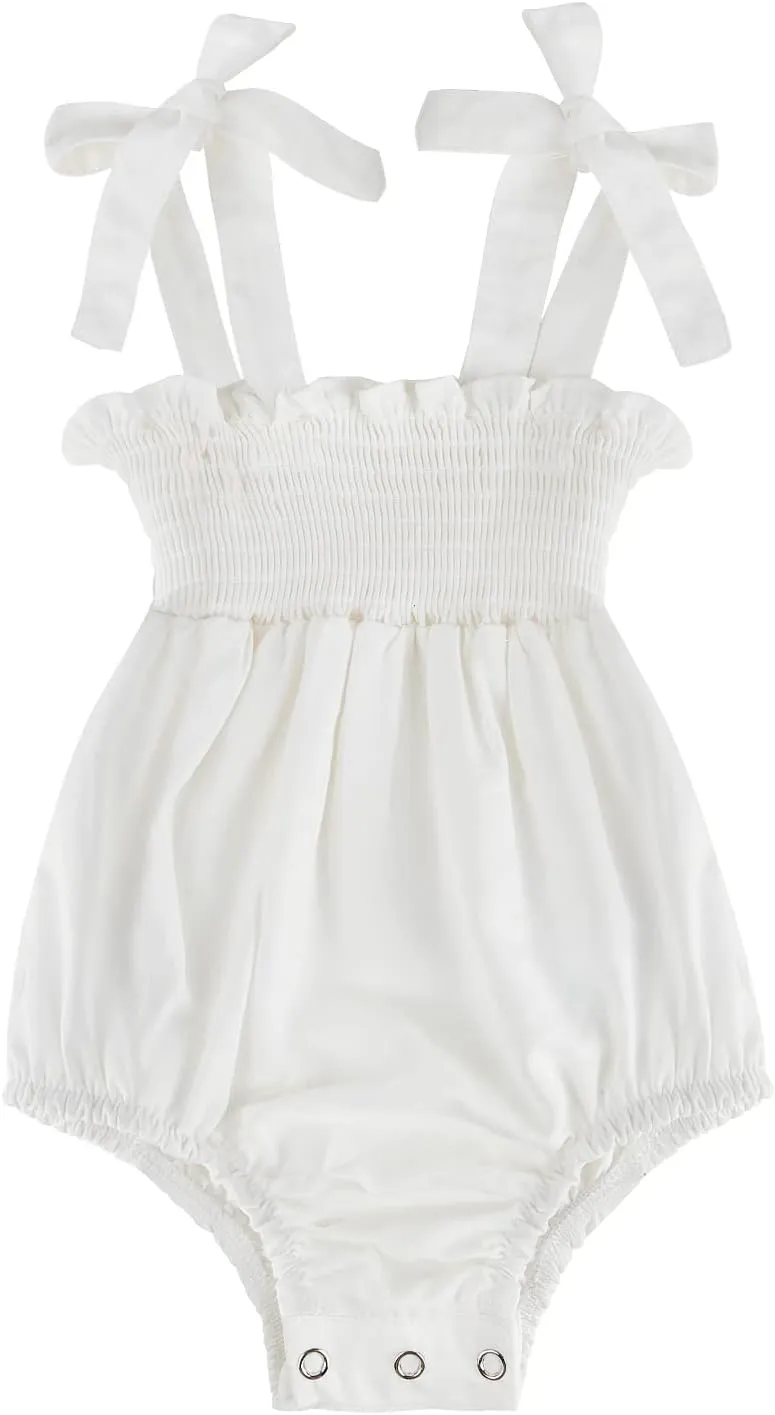 Mommy and Me Floral Smocked Dress Family Matching Outfits Set Sleeveless Sundress Beach Summer Casual Dress
