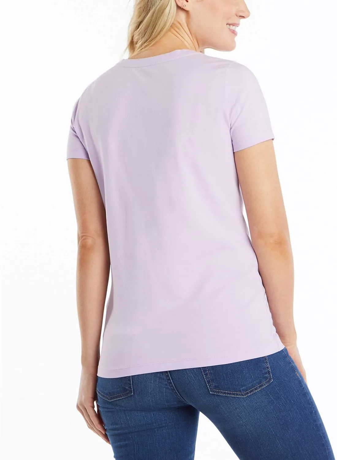 Nautica Women's Easy Comfort V-Neck Supersoft Stretch Cotton T-Shirt