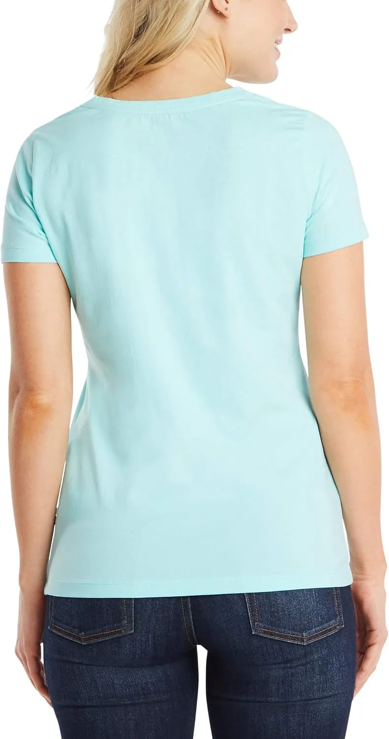 Nautica Women's Easy Comfort V-Neck Supersoft Stretch Cotton T-Shirt
