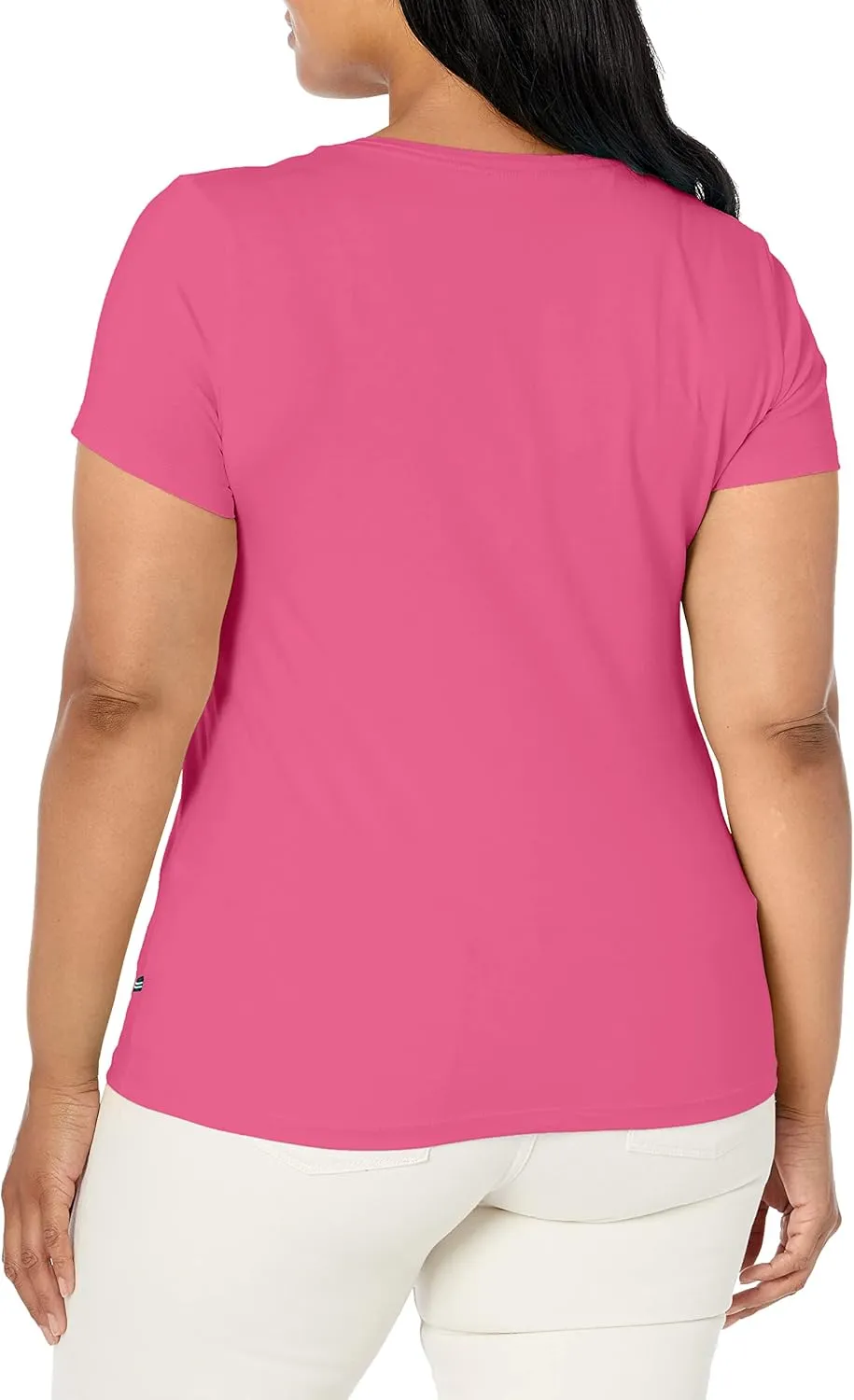 Nautica Women's Easy Comfort V-Neck Supersoft Stretch Cotton T-Shirt