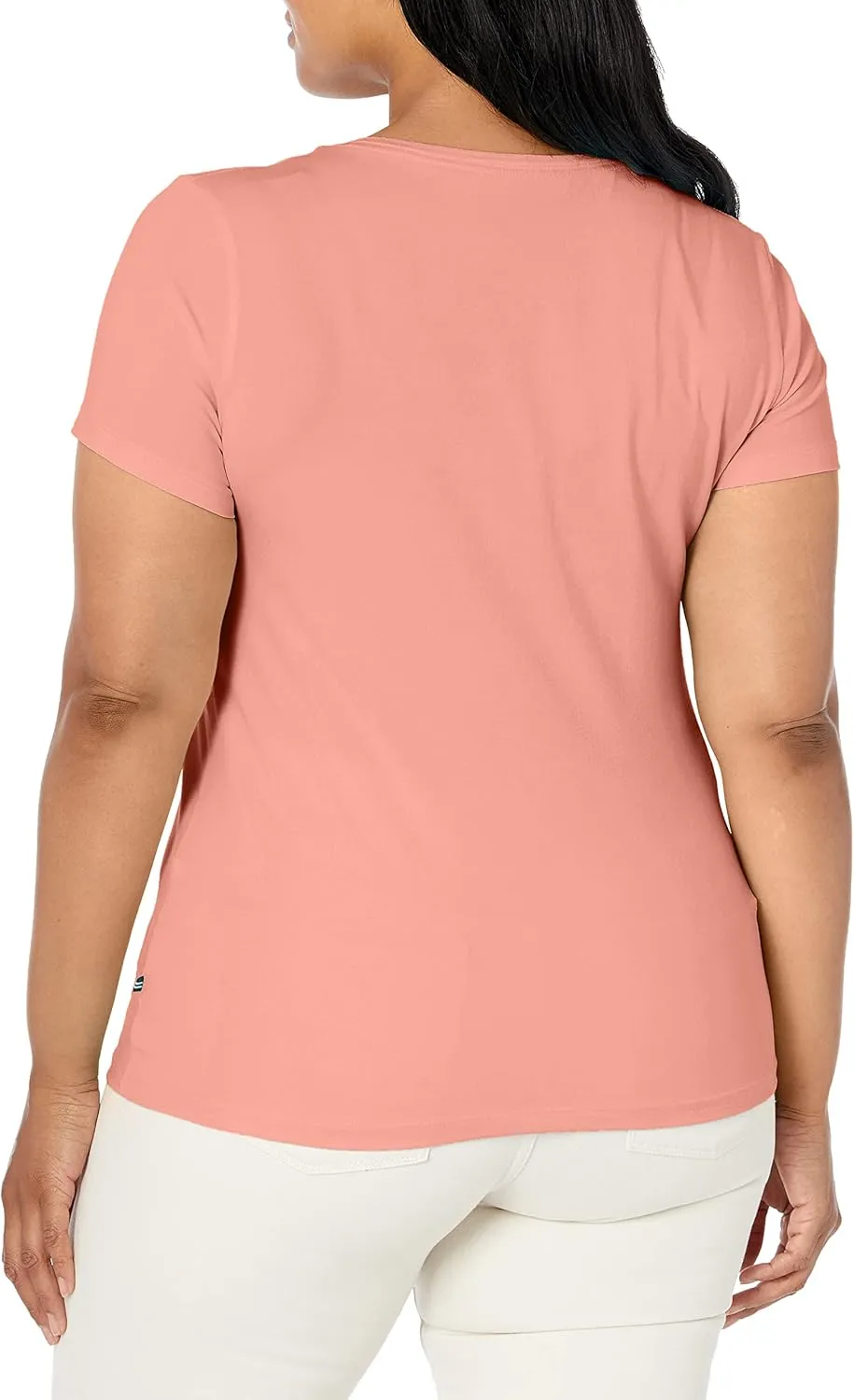 Nautica Women's Easy Comfort V-Neck Supersoft Stretch Cotton T-Shirt
