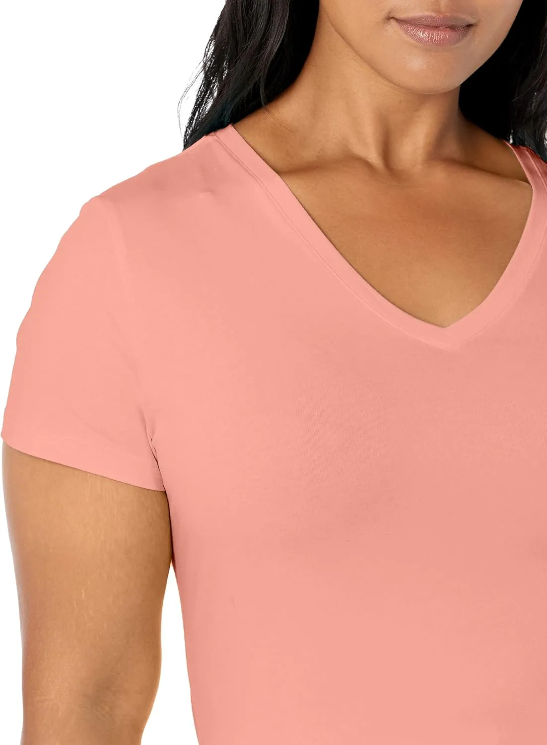 Nautica Women's Easy Comfort V-Neck Supersoft Stretch Cotton T-Shirt