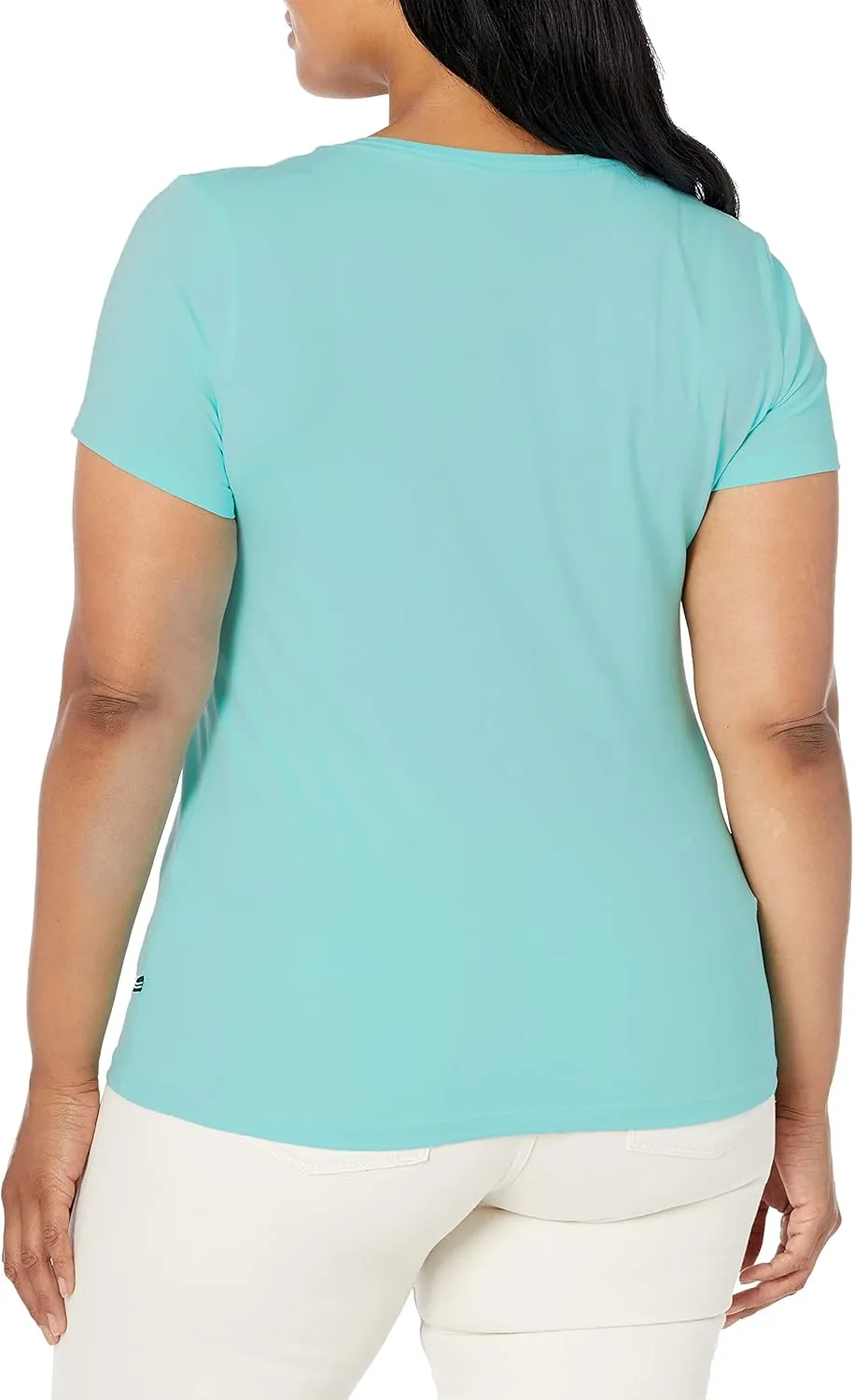 Nautica Women's Easy Comfort V-Neck Supersoft Stretch Cotton T-Shirt