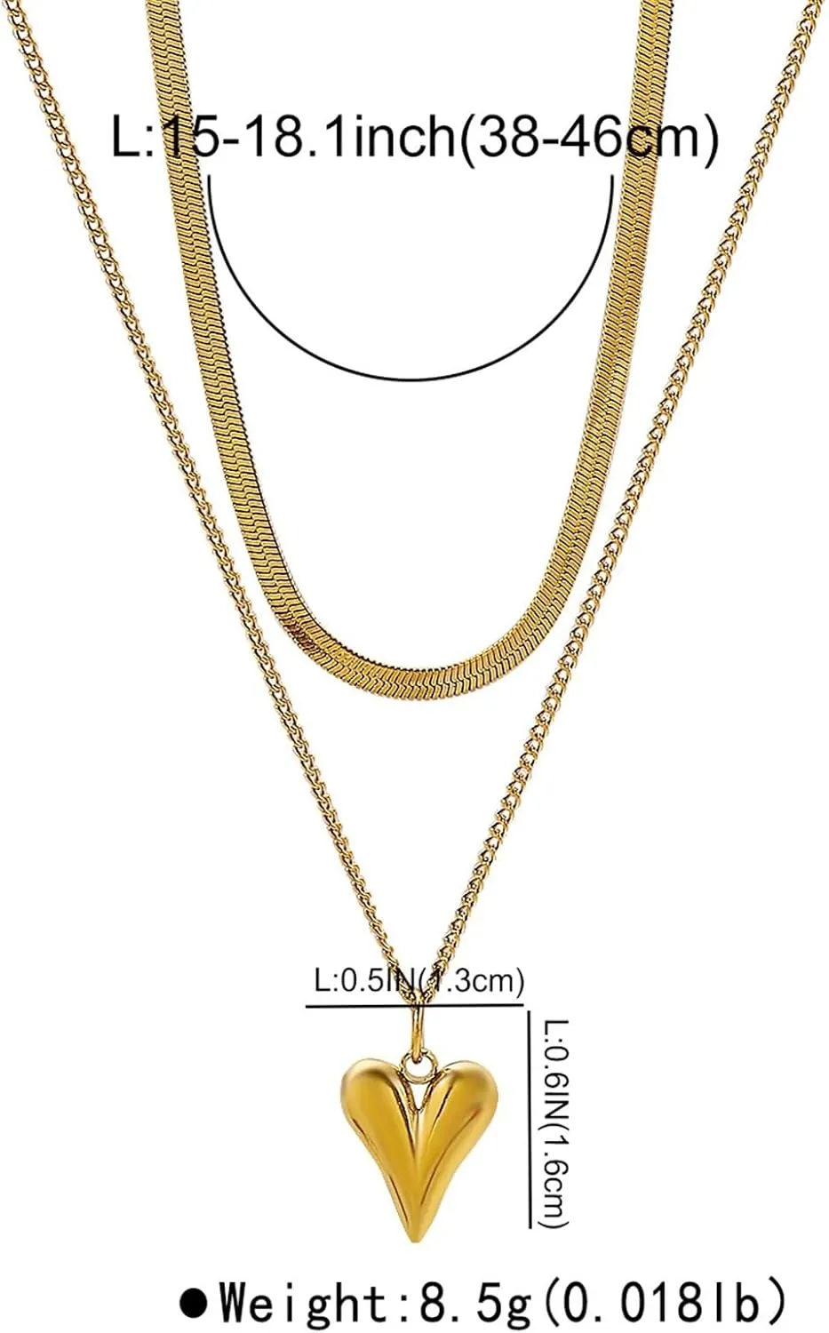 Necklace for Women,Dainty Gold Necklace,Gold Chain Choker Necklaces,Simple Gold Layered Necklaces, Jewelry Gift