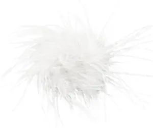 Ostrich Feather Brooch Corsage Pin for Women Girls Headpieces Hair Clips