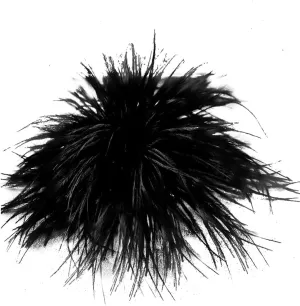 Ostrich Feather Brooch Fashion Brooch Pins Corsage Hair Clip Headwear Hairpin Hairband for Derby Hat Cocktail Party
