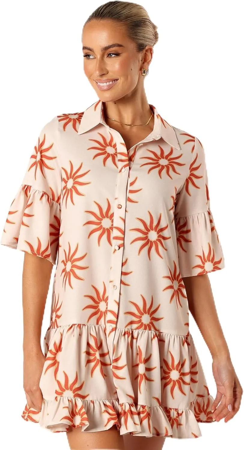 Petal & Pup Women's Ren Long Sleeve Mini Dress