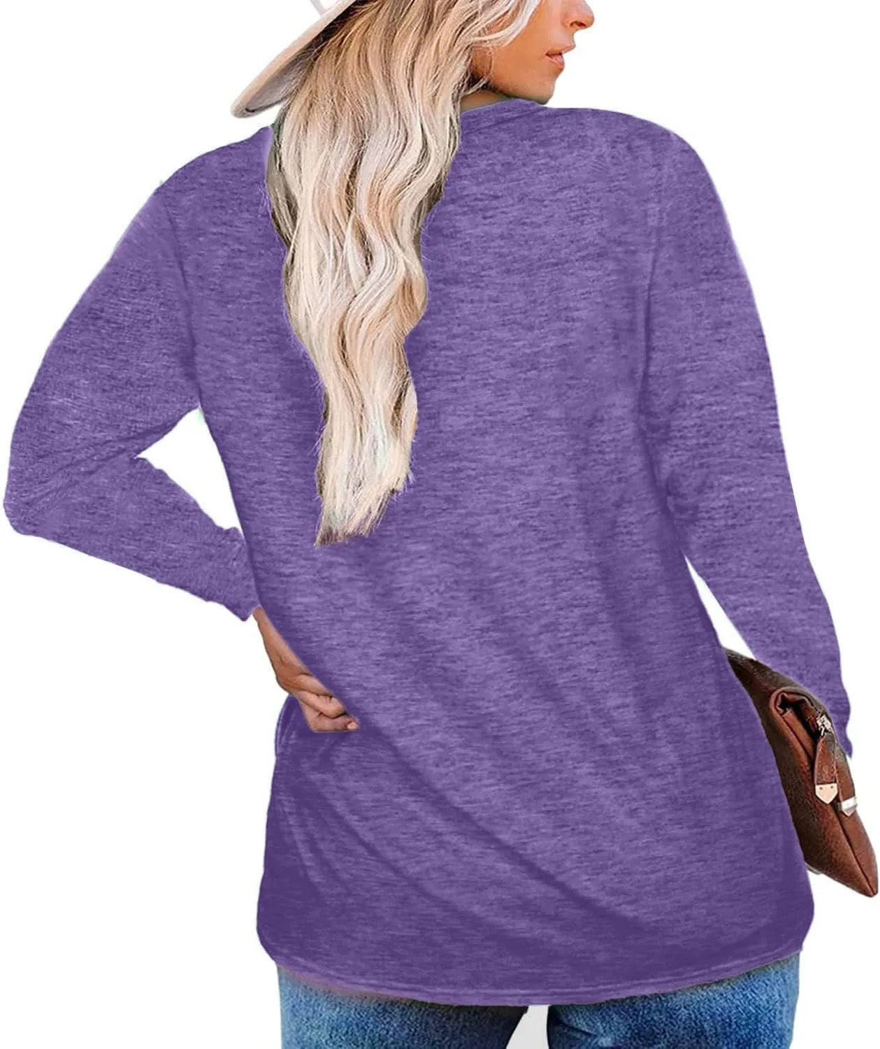 Plus Size Easter Shirts for Women Happy Easter T Shirt Bunny Rabbit V Neck Tees Easter Long Sleeve Shirt Tops