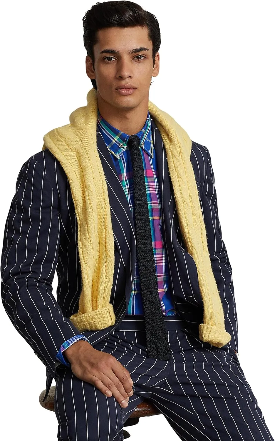 POLO RALPH LAUREN Men's Classic Fit Plaid Performance Long Sleeve Shirt
