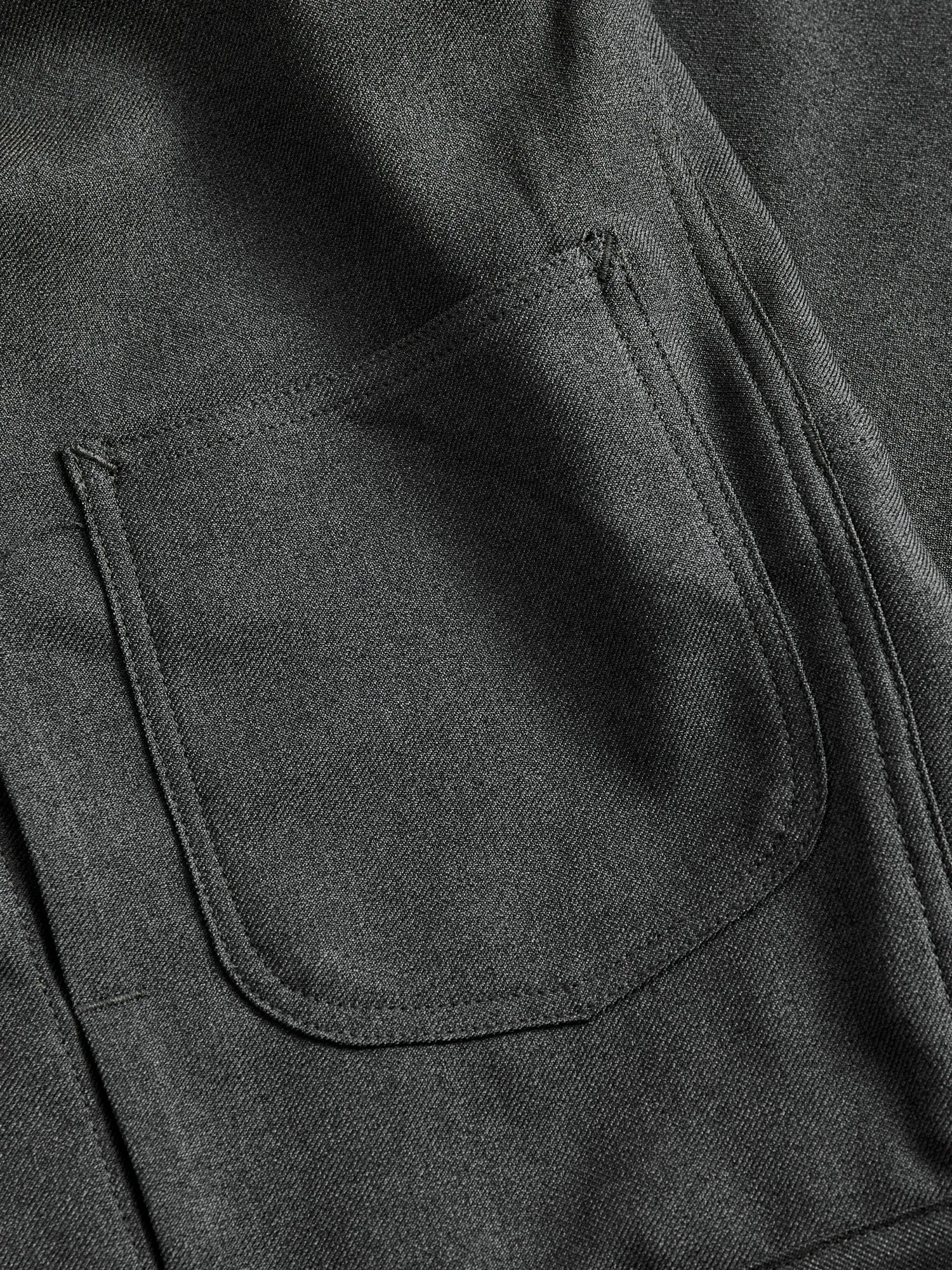 Poly Twill Gardeners Jacket in Charcoal