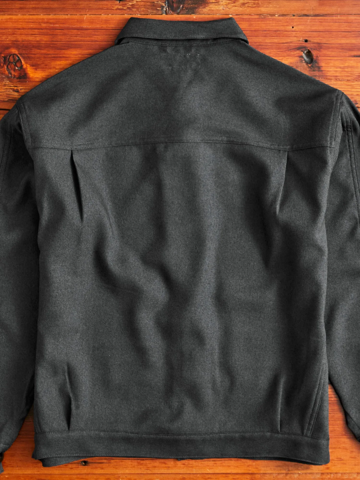 Poly Twill Gardeners Jacket in Charcoal