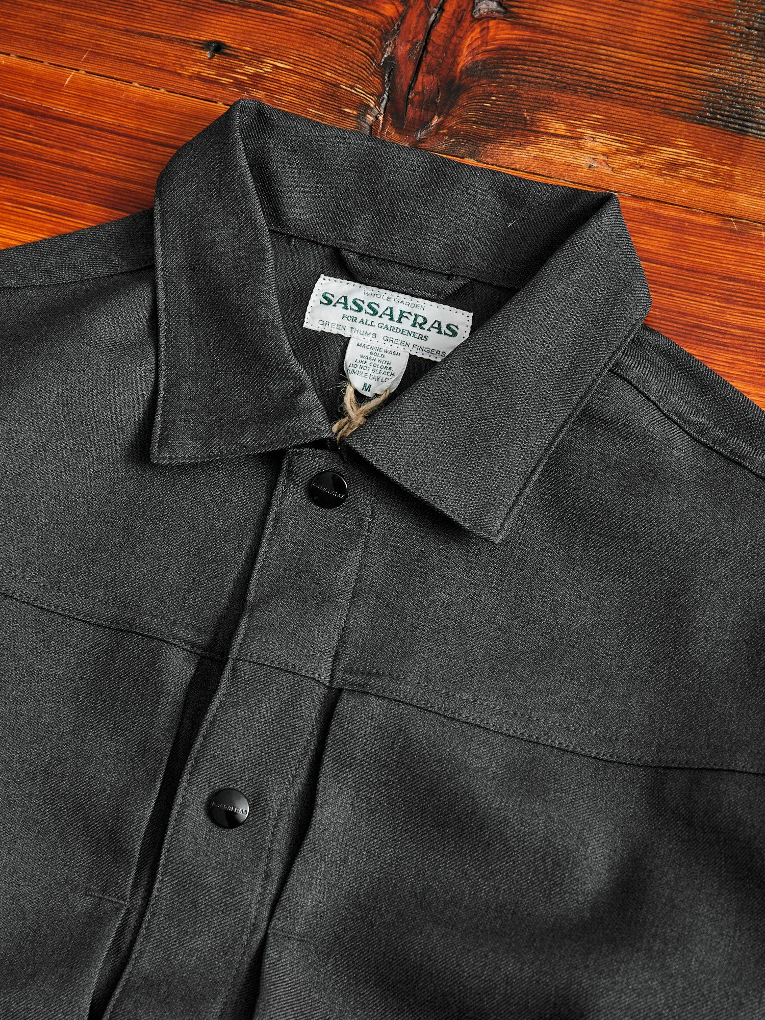 Poly Twill Gardeners Jacket in Charcoal