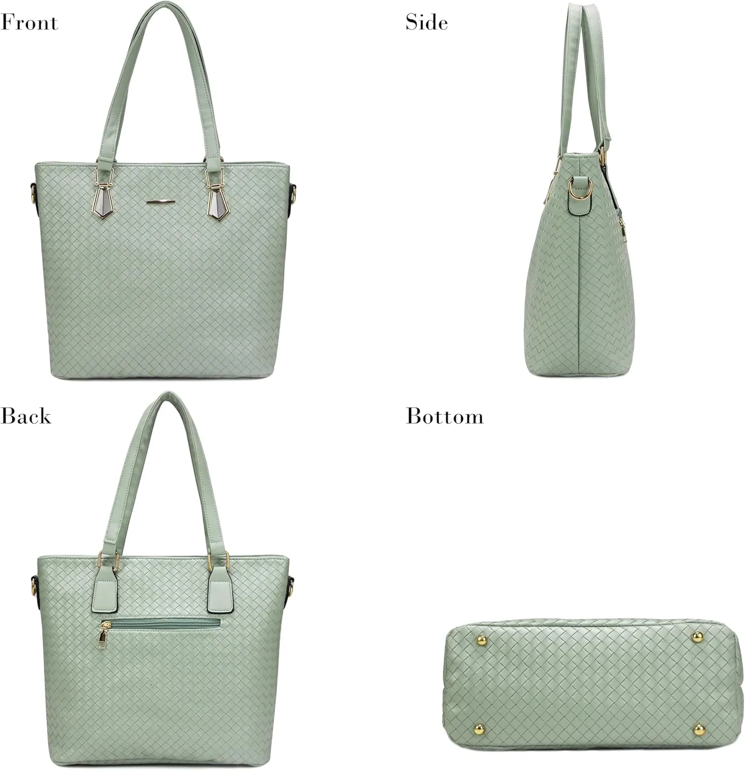 Purses and Handbags for Women Synthetic Leather Tote Crossbody Bags Satchel Purses Set 6pcs