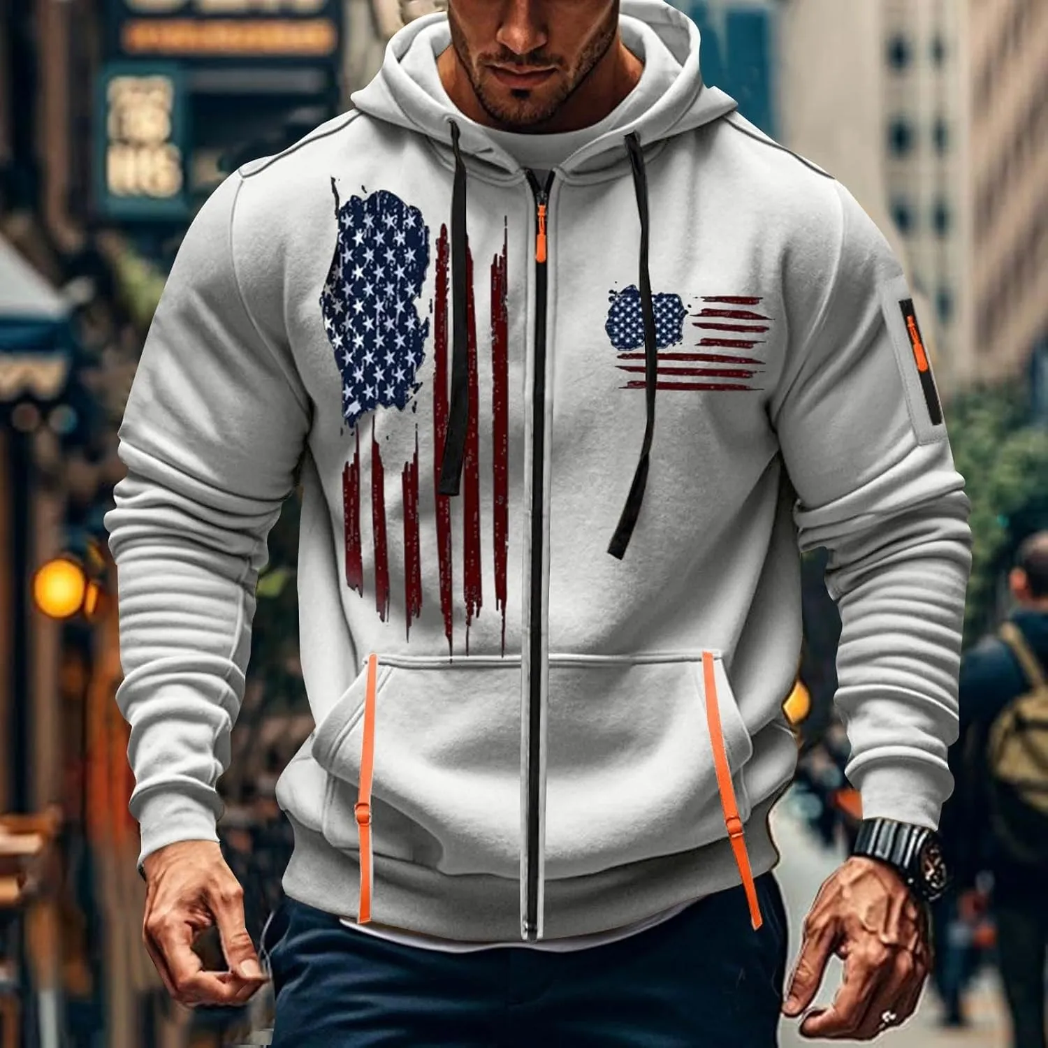 Quarter-Zip Fleece Sweatshirt Zipper Long Sleeved Hoodie Men Sweatshirt Sweatshirts Men Mens Hoodie Men Hoodies Mens
