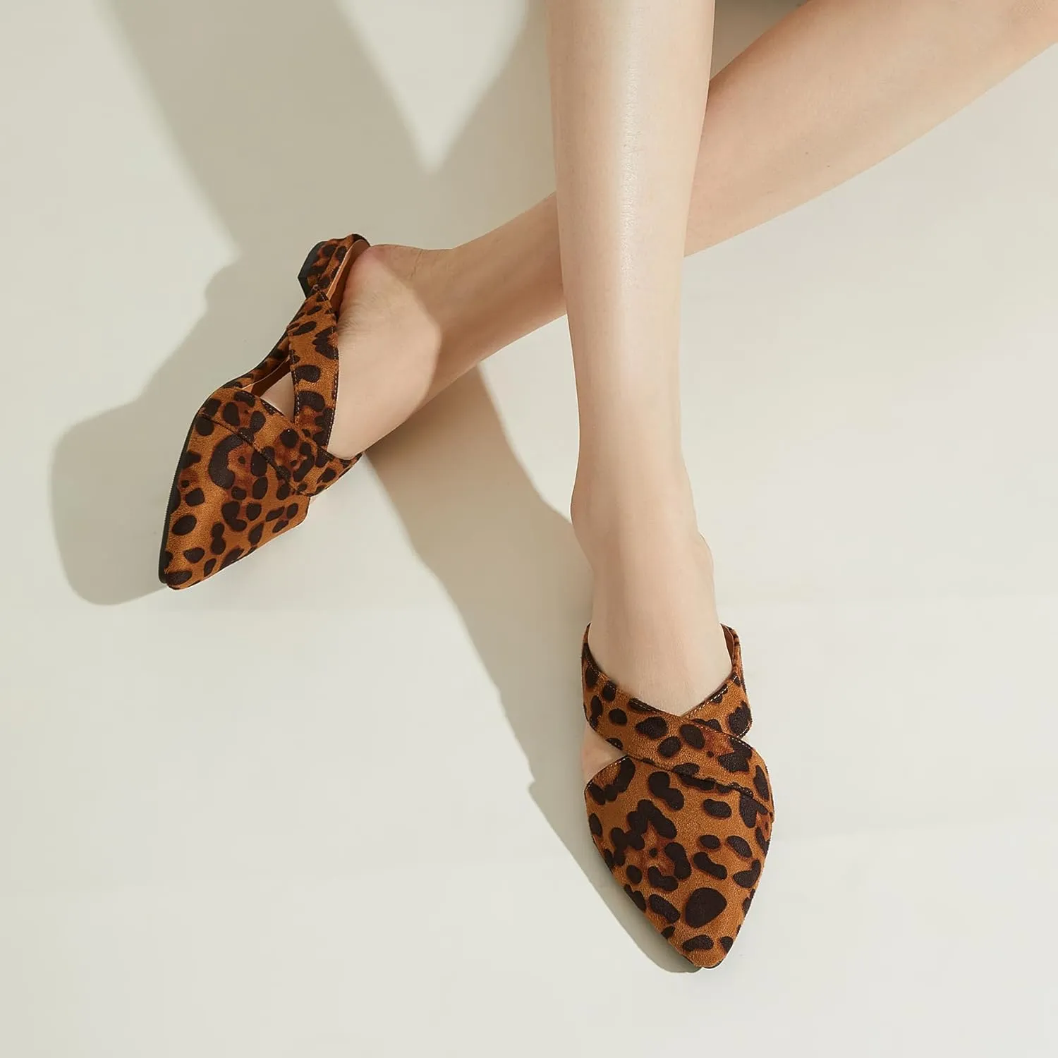 Rekayla Women??s Mules Closed Pointed Toe Backless Loafer Shoes for Women