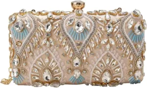 Rhinestone Clutch Purses Women 2025 Evening Handbags Crystal Diamond Glitter Sparkly Purse for Weddings Party Prom