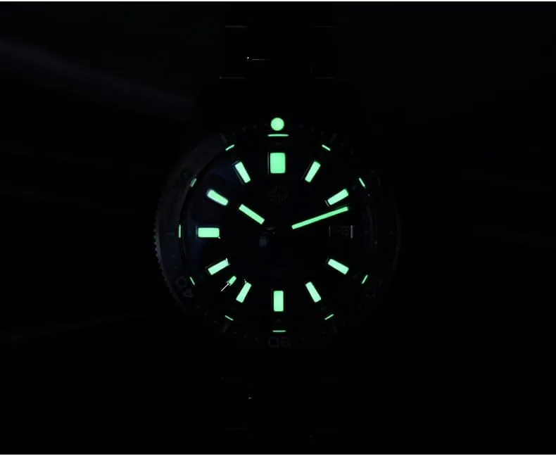 San Martin Men Diver Watch Mens Automatic Watches 62Mas Mechanical Wristwatch Sapphire 20ATM C3 Luminous Ceramic Bezel NH35