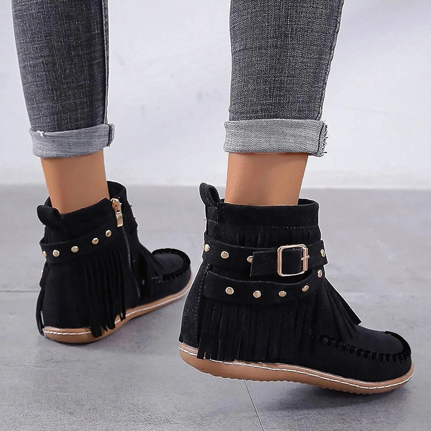 SBGMoSJ Womens Booties And Ankle Boots Low Heel Wide Width Booties for Women Plus Size Open Toe Booties for Women Low Heel Sexy Black Open Toe Booties for Women Red Cowboy Booties Women Ankle Boots