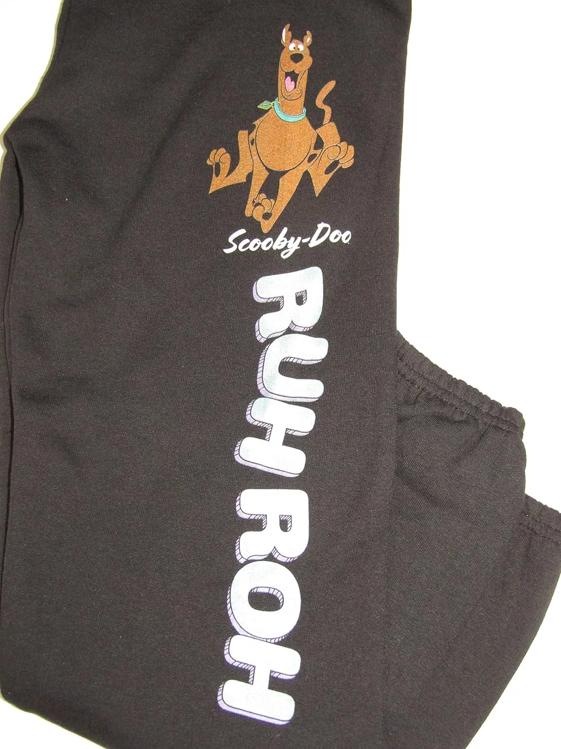 Scooby Doo Ruh-Roh Boy's Black Sweatpants