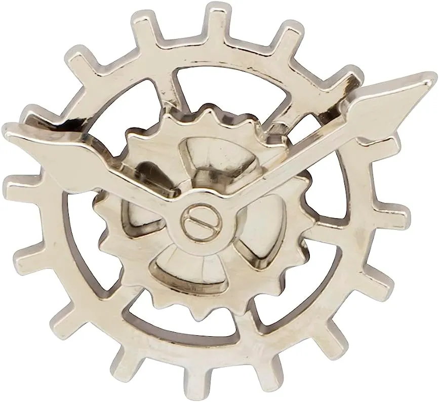 Silver Gold Watch Gear Hat Pin, Lapel Pin, Cap Badge Accessories for Men