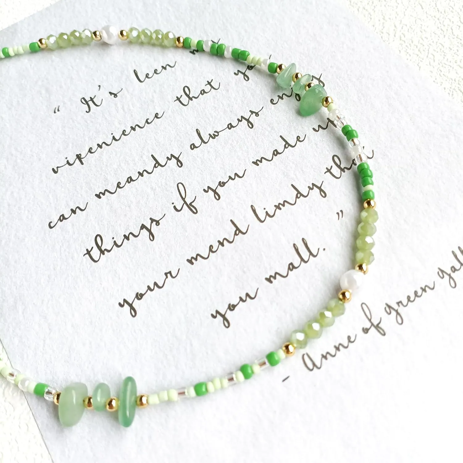 S.J JEWELRY Beaded Necklaces for Women Colorful Seed Bead Necklace Boho Necklaces for Women Beach Necklaces Summer Necklace Choker for Women Stainless Steel 18K Gold Plated